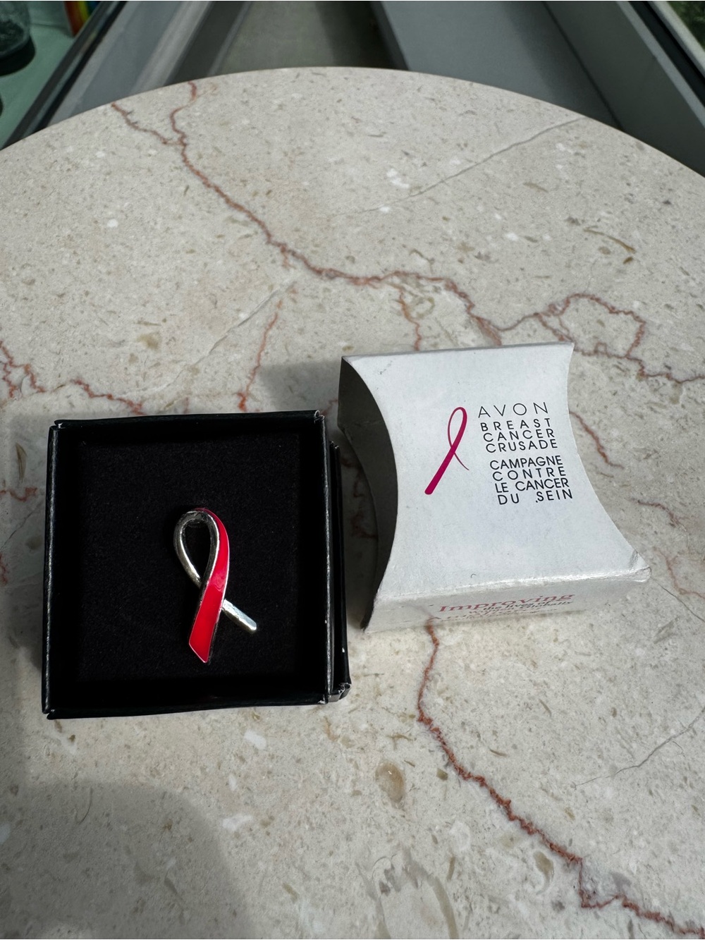Avon Pink Ribbon Breast Cancer Support Pin - Picture 2 of 2